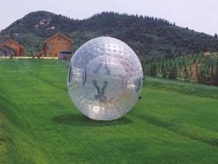 Zorb ball for outdoor fun on grass, perfect for events and team-building activities. Buy high-quality, affordable Zorb balls online in South Africa.